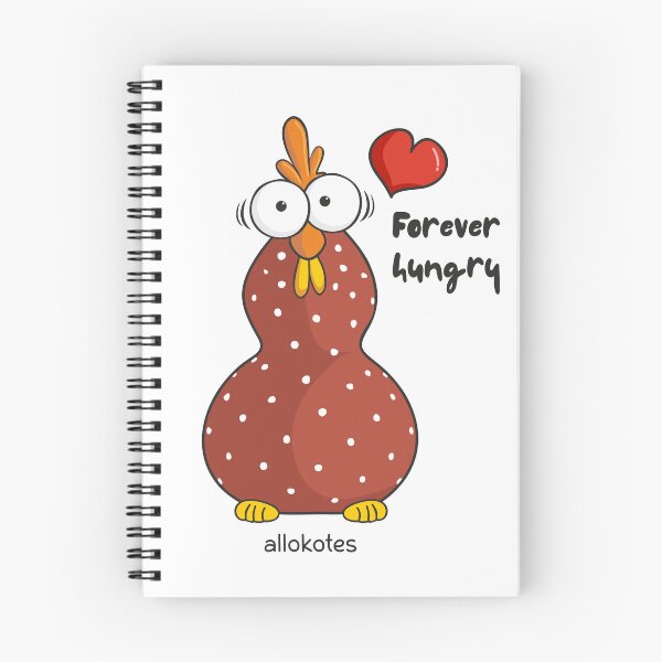 Item preview, Forever Hungry – Funny Foodie Chicken | ALLOKOTES designed and sold by ALLOKOTES.