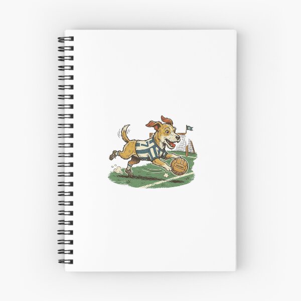 Item preview, Dog playing American football: classic vintage-style sports mascot designed and sold by FootprintofLove.