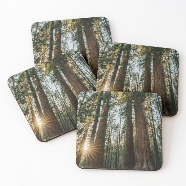 Item preview, Giant Sequoia Forest Sunstar Sunset Photography designed and sold by Wild Afterglow.
