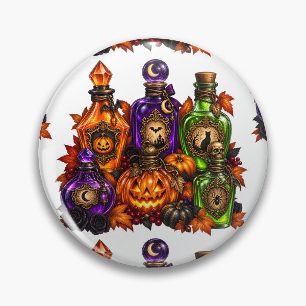 Item preview, Halloween Potion Bottles – Gothic Magical Apothecary Collection designed and sold by Clothes With Smiling Animals Walt Gral.