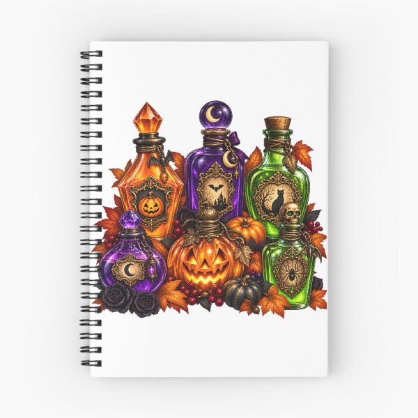 Item preview, Halloween Potion Bottles – Gothic Magical Apothecary Collection designed and sold by Clothes With Smiling Animals Walt Gral.