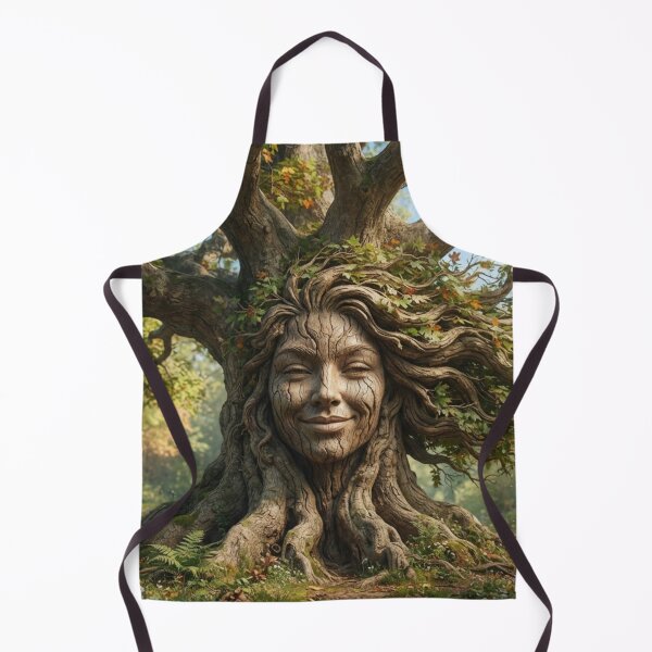Item preview, Smiling Forest Dryad Sunny Nature Portrait Art designed and sold by AfresStudio.