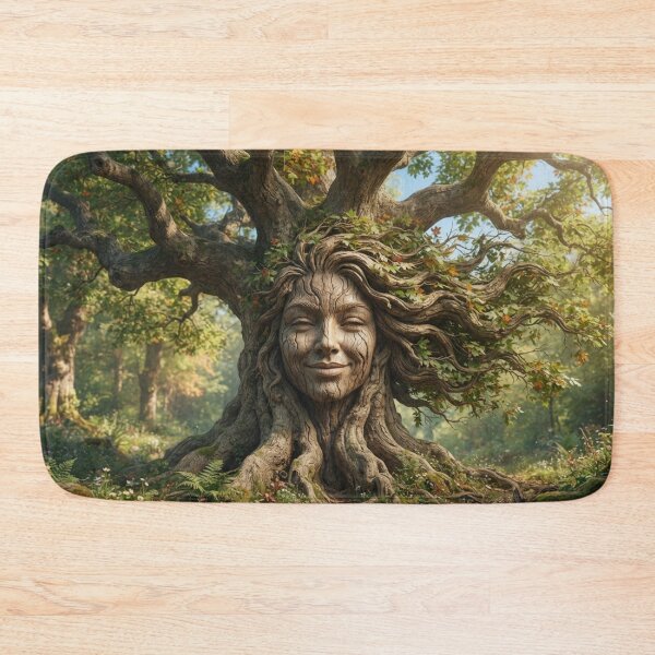 Item preview, Smiling Forest Dryad Sunny Nature Portrait Art designed and sold by AfresStudio.