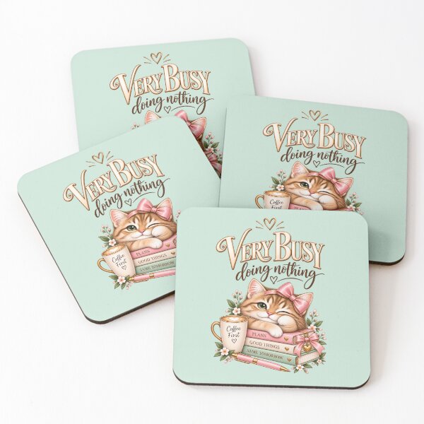 Item preview, Very Busy Doing Nothing – Cute Cat Planner Aesthetic designed and sold by HO•Designs.