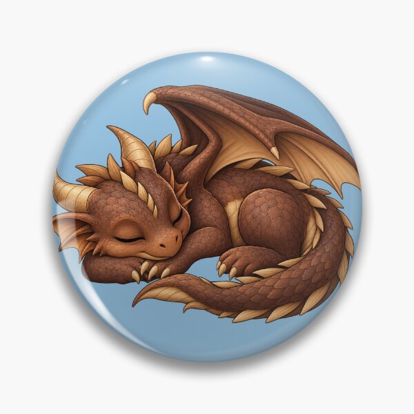 Item preview, Cute Sleeping Baby Dragon Illustration designed and sold by Hatchling Hollow.