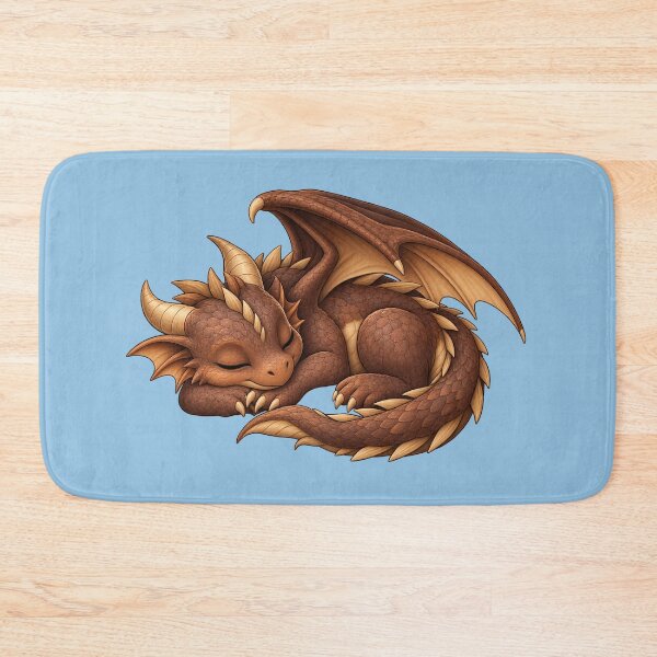 Item preview, Cute Sleeping Baby Dragon Illustration designed and sold by Hatchling Hollow.