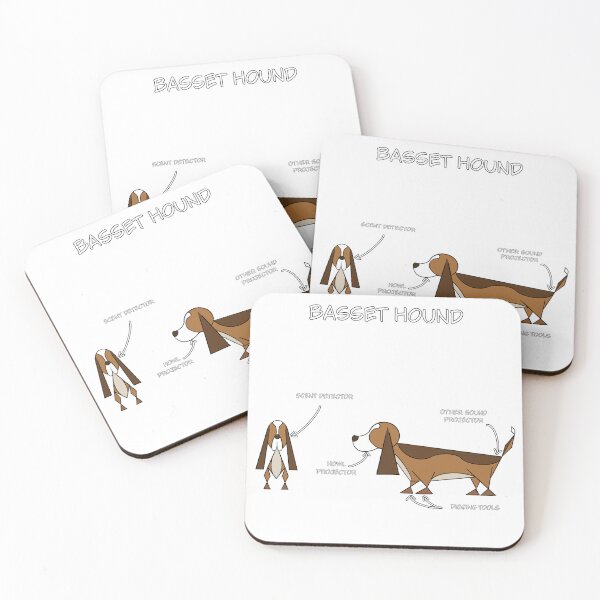 Item preview, Basset Hound Blueprint designed and sold by Faceless Favorites.