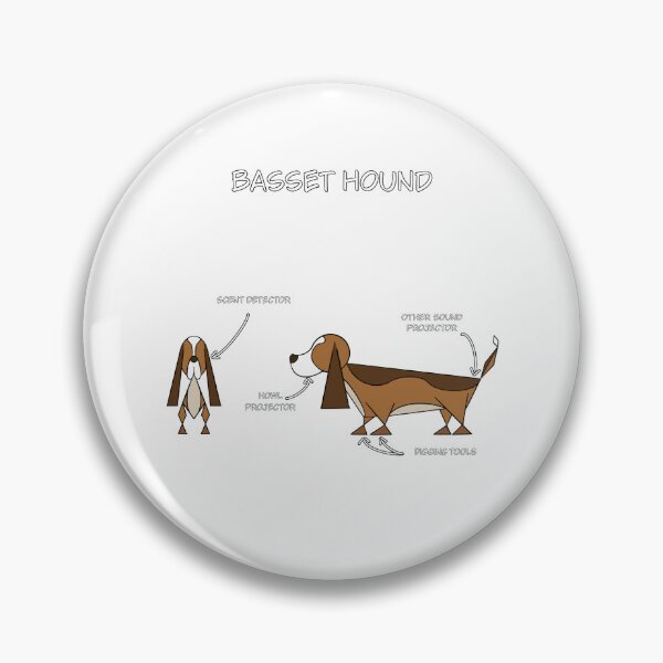 Item preview, Basset Hound Blueprint designed and sold by Faceless Favorites.