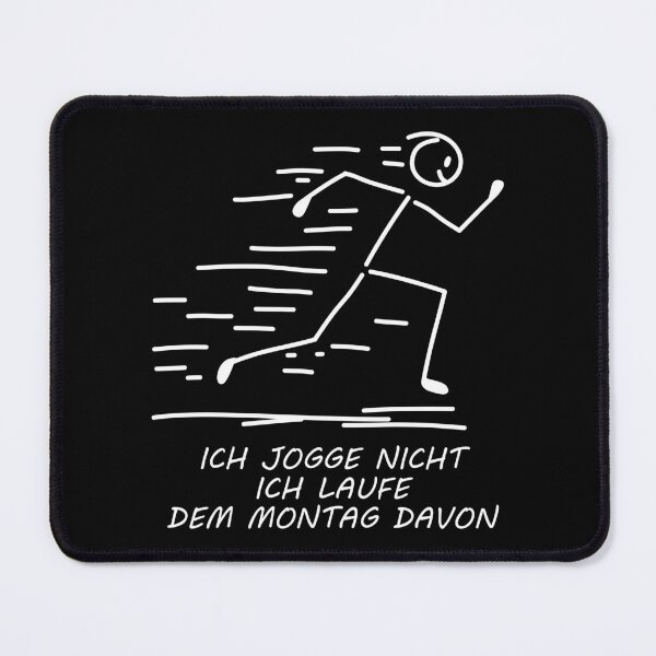 Item preview, I'm running away from Monday - funny stick figure designed and sold by SaSe-Design.