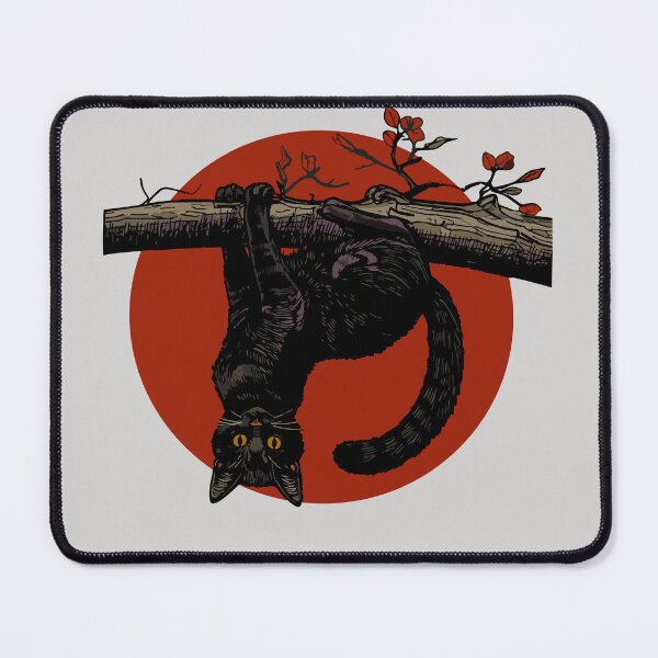 Item preview, Upside Down Cat Philosophy – Hanging Kitty Art designed and sold by zoliartdesign.