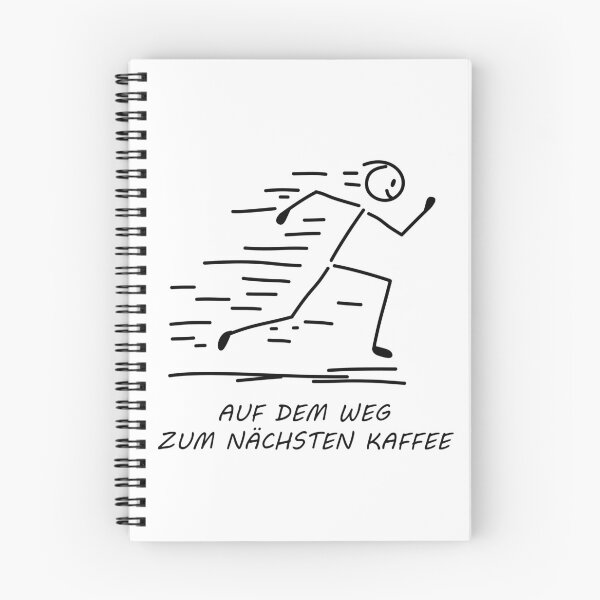 Item preview, On the way to the next coffee - funny stick figure designed and sold by SaSe-Design.