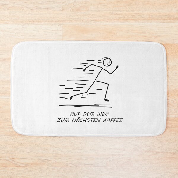 Item preview, On the way to the next coffee - funny stick figure designed and sold by SaSe-Design.