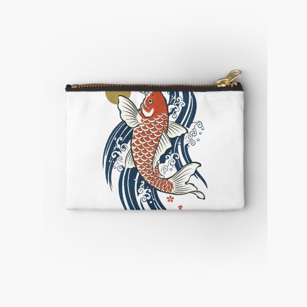 Item preview, Ukiyo E Koi Carp And Water Woodblock Print designed and sold by The Mellonaire.