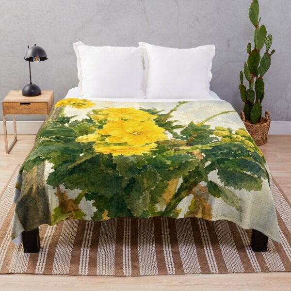 Item preview, Yellow flowers on the balcony designed and sold by Carol-arts-.