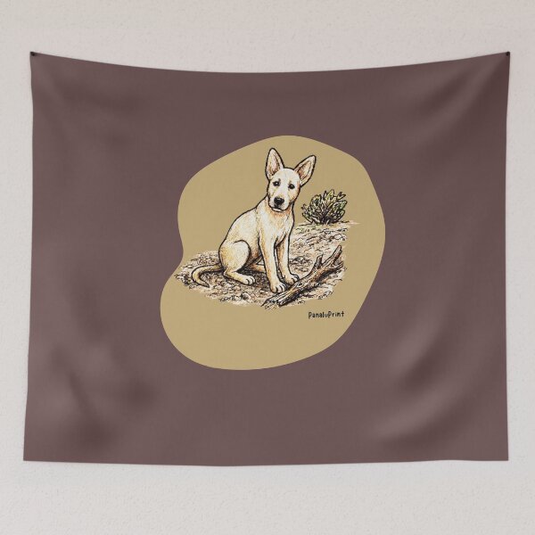 Item preview, Charming Australian Cattle Dog Puppy Illustration by PanaluPrint designed and sold by PanaluPrint .