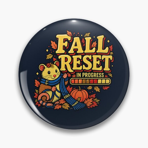 Item preview, Retro Fall Reset Hamster Graphic designed and sold by TrinovaCreates.