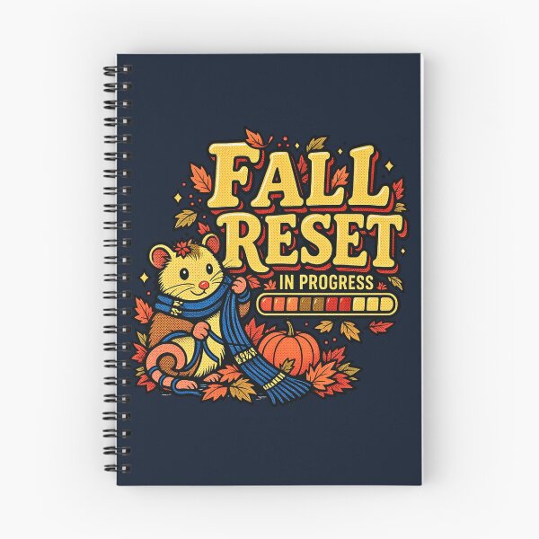 Item preview, Retro Fall Reset Hamster Graphic designed and sold by TrinovaCreates.