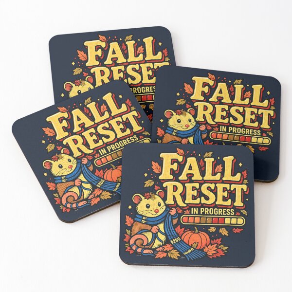 Item preview, Retro Fall Reset Hamster Graphic designed and sold by TrinovaCreates.