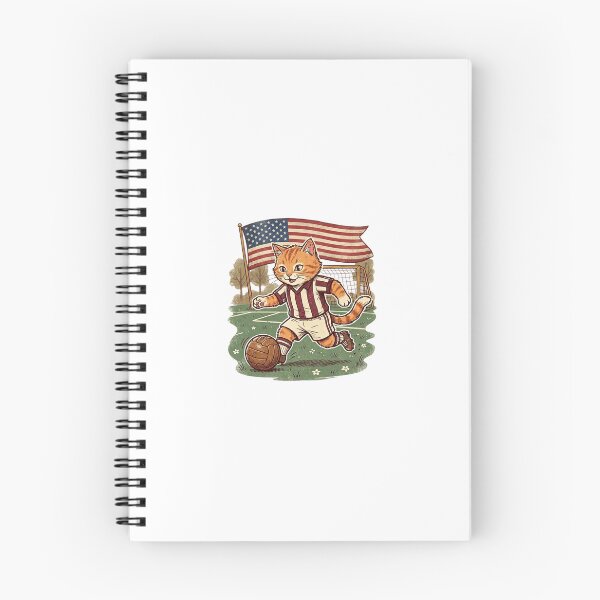 Item preview, Cat playing soccer: classic vintage-style sports mascot designed and sold by FootprintofLove.