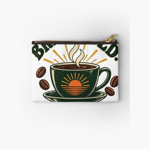 Item preview, Brew Bold Begin Again Retro Coffee Design  designed and sold by DarnaWear.
