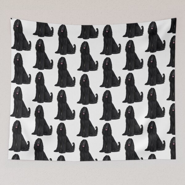 Item preview, Black Afghan Hound Dog designed and sold by BackgroundND.