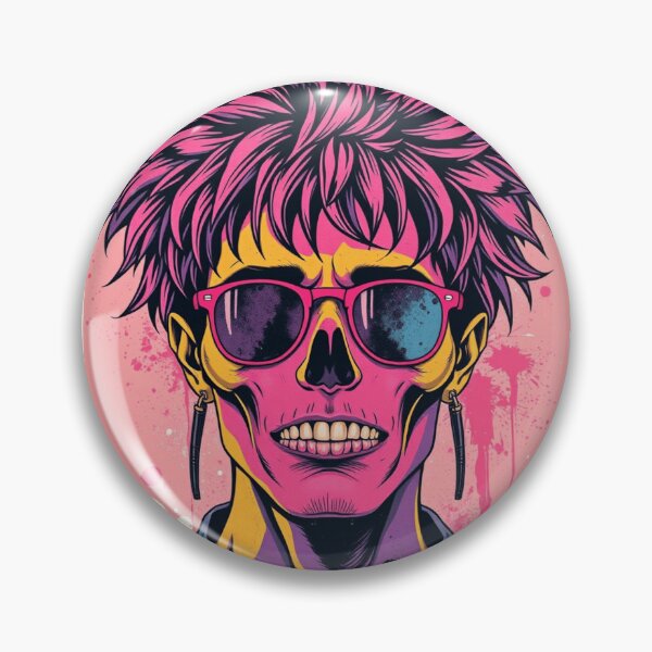 Item preview, Pink Punk Skull Pop Art Sunglasses Graphic designed and sold by ERODED SELF.