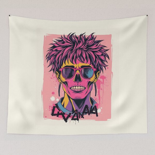 Item preview, Pink Punk Skull Pop Art Sunglasses Graphic designed and sold by ERODED SELF.