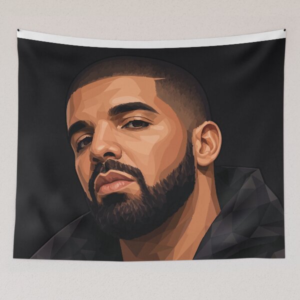 Item preview, Drake OVO Rapper Music Portrait Art designed and sold by LEGENDS ICONART GALLERY.