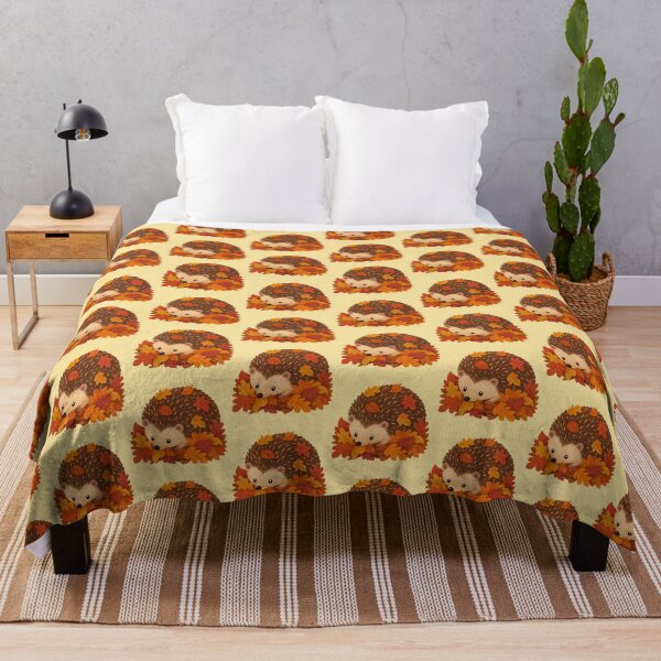 Item preview, Cute Autumn Hedgehog in Fallen Leaves – Woodland Cottagecore Art designed and sold by ORIGINS LINES.