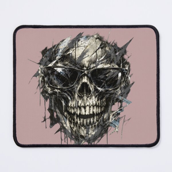 Item preview, Scary Abstract Skull Sunglasses Halloween Graphic_dark designed and sold by ekemarket.
