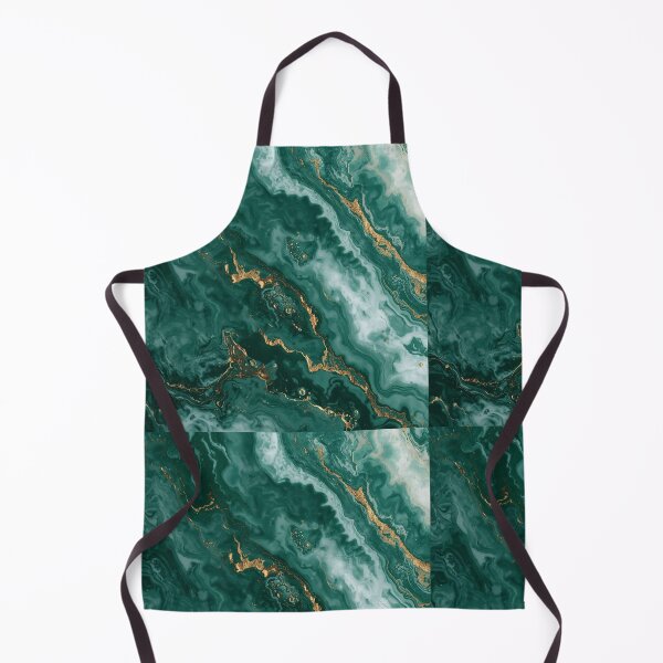 Item preview, Emerald Green and Gold Marble Swirl | Luxury Abstract Fluid Art Pattern designed and sold by Elite Wall Art.