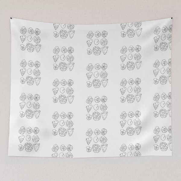 Item preview, Foraminifera 3x3 (transparent) designed and sold by GeolgyMez.Hamish.