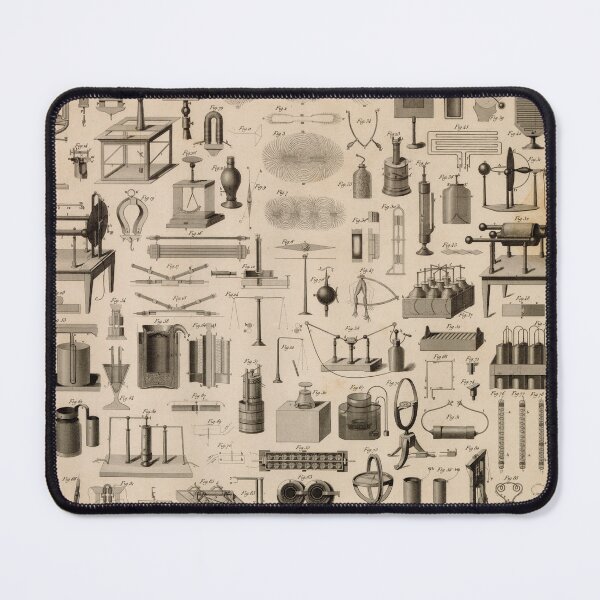 Item preview, Scientific Apparatus Reference Plate – Electricity and Magnetism Experiments designed and sold by KawaiiDesigns26.
