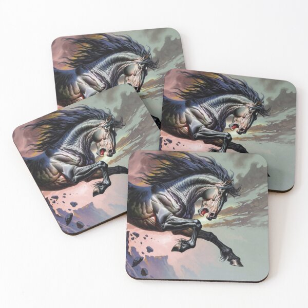 Item preview, The Black Steed's Bound over Broken Ground designed and sold by SabaMirzique.