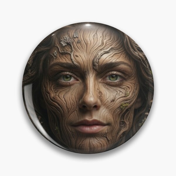 Item preview, Ancient Tree Bark Nymph Fantasy Portrait Art designed and sold by AfresStudio.