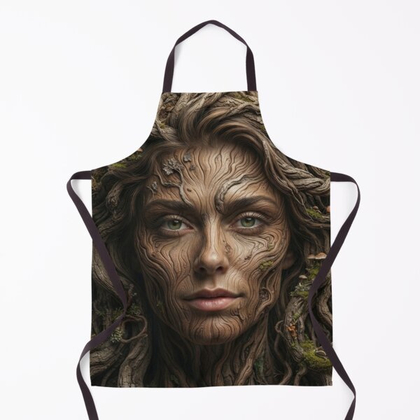 Item preview, Ancient Tree Bark Nymph Fantasy Portrait Art designed and sold by AfresStudio.