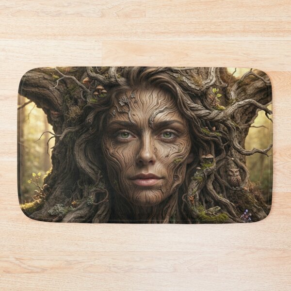 Item preview, Ancient Tree Bark Nymph Fantasy Portrait Art designed and sold by AfresStudio.