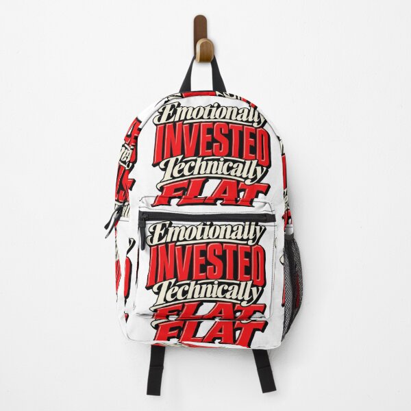 Item preview, Emotionally Invested Technically Flat Funny Trader Quote designed and sold by VolatilityEdge.