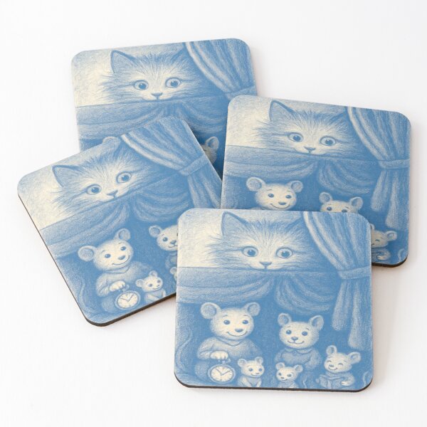 Item preview, Ricky & The L´Heure Mice - Artistic Kitten and Hidden Mouse Family - Fonulaseries designed and sold by Fonulaseries.