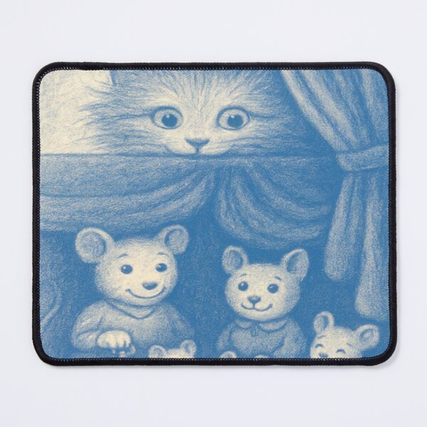 Item preview, Ricky & The L´Heure Mice - Artistic Kitten and Hidden Mouse Family - Fonulaseries designed and sold by Fonulaseries.