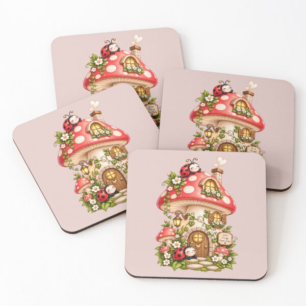 Item preview, Good Things Grow Here – Enchanted Mushroom Cottage designed and sold by HO•Designs.