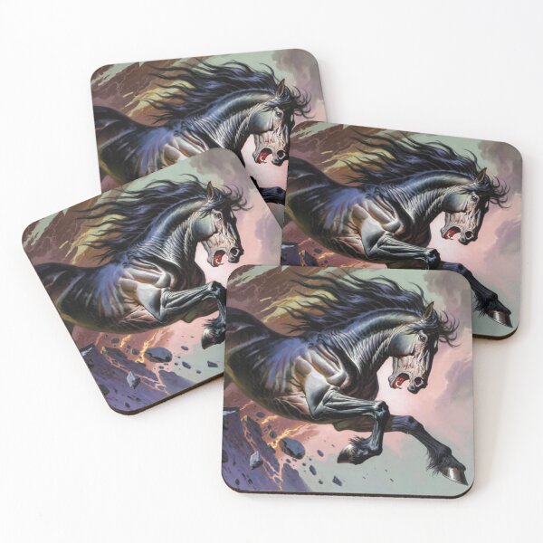 Item preview, The Black Steed's Bound over Broken Ground (V3) designed and sold by SabaMirzique.