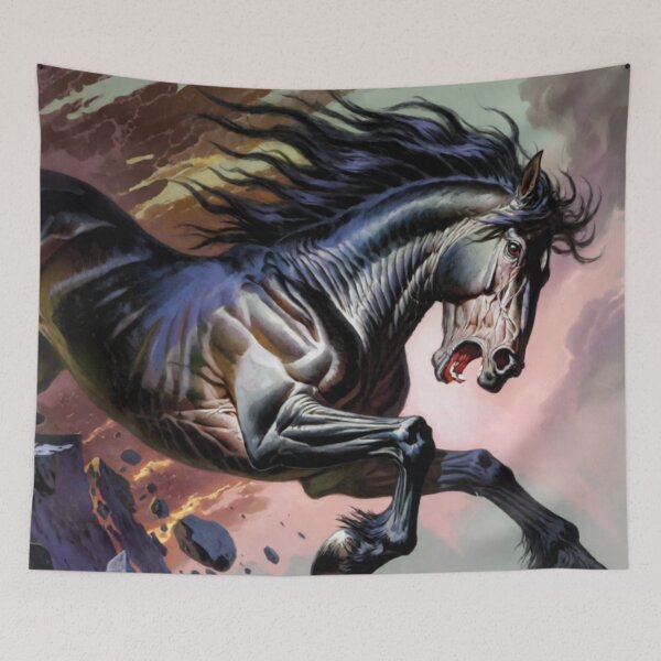 Item preview, The Black Steed's Bound over Broken Ground (V3) designed and sold by SabaMirzique.