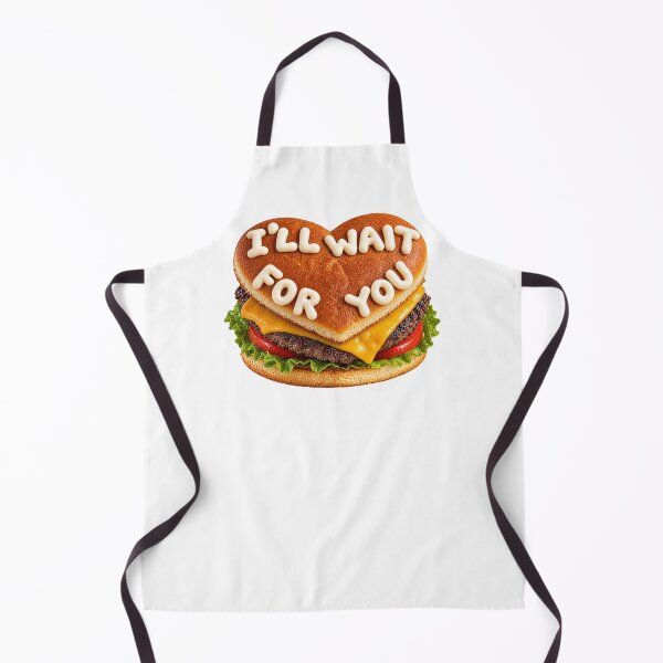 Item preview, Cheeseburger I’ll wait for you designed and sold by LizHumorComics.