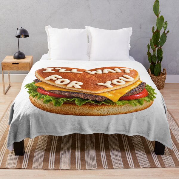 Item preview, Cheeseburger I’ll wait for you designed and sold by LizHumorComics.