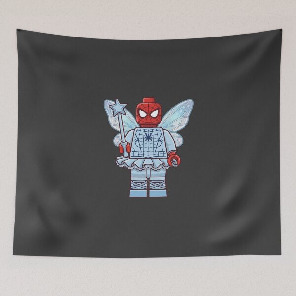Item preview, Spiderman Blue Fairy - Lego Superhero designed and sold by minim.iart.