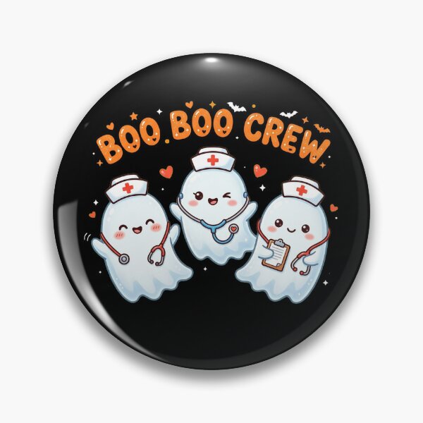 Item preview, Boo Boo Crew - Cute Nurse Ghosts Kawaii Halloween designed and sold by AOG-DESIGNS.