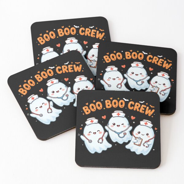 Item preview, Boo Boo Crew - Cute Nurse Ghosts Kawaii Halloween designed and sold by AOG-DESIGNS.