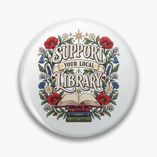 Item preview, Support your local library designed and sold by HandicraftArt.