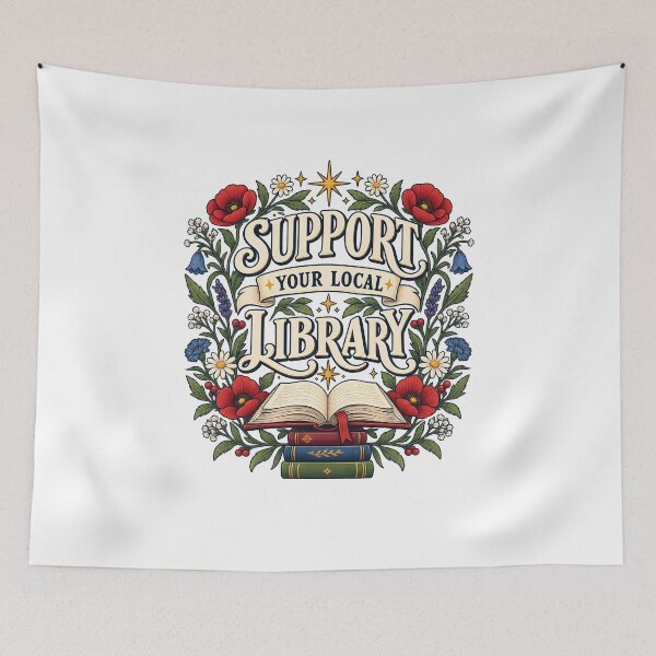 Item preview, Support your local library designed and sold by HandicraftArt.